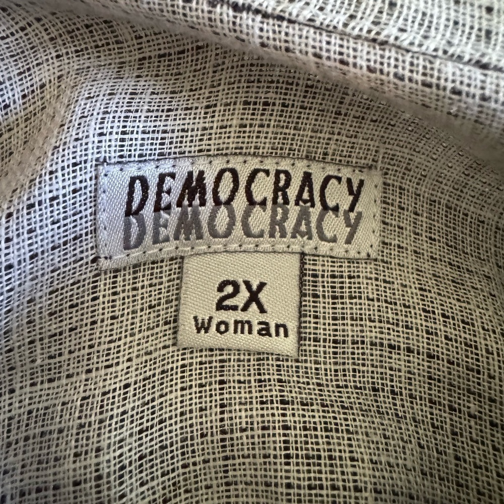 Democracy Black/Gray Single Button jacket Size 2x - Picture 4 of 4